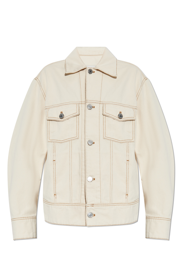 Ami Alexandre Mattiussi Denim jacket with logo | Women's Ami Alexandre Mattiussi Denim jacket with logo | Women's
